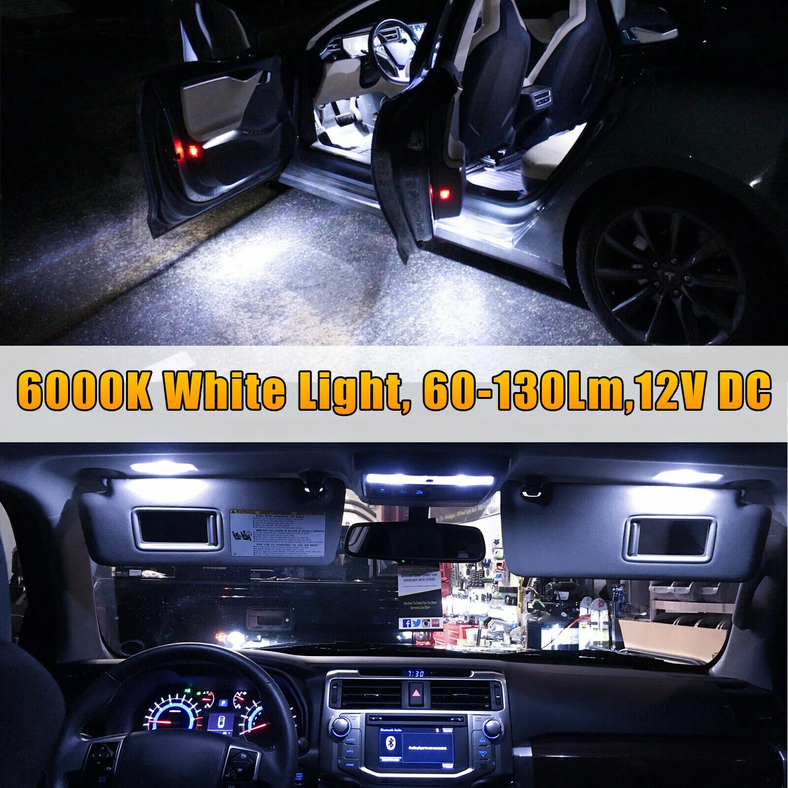 23Pcs T10 5050 Car LED Light Bulb Interior Dome Trunk License Plate Lamps Kit White for Bmw E53 E60 E90 LED Lamp