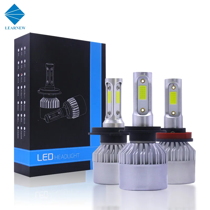 LEARNEW H7 LED Headlights H4 LED Lights For Vehicles 6000K 90W 9000LM H11 LED 12V Auto Fog Light Bulbs