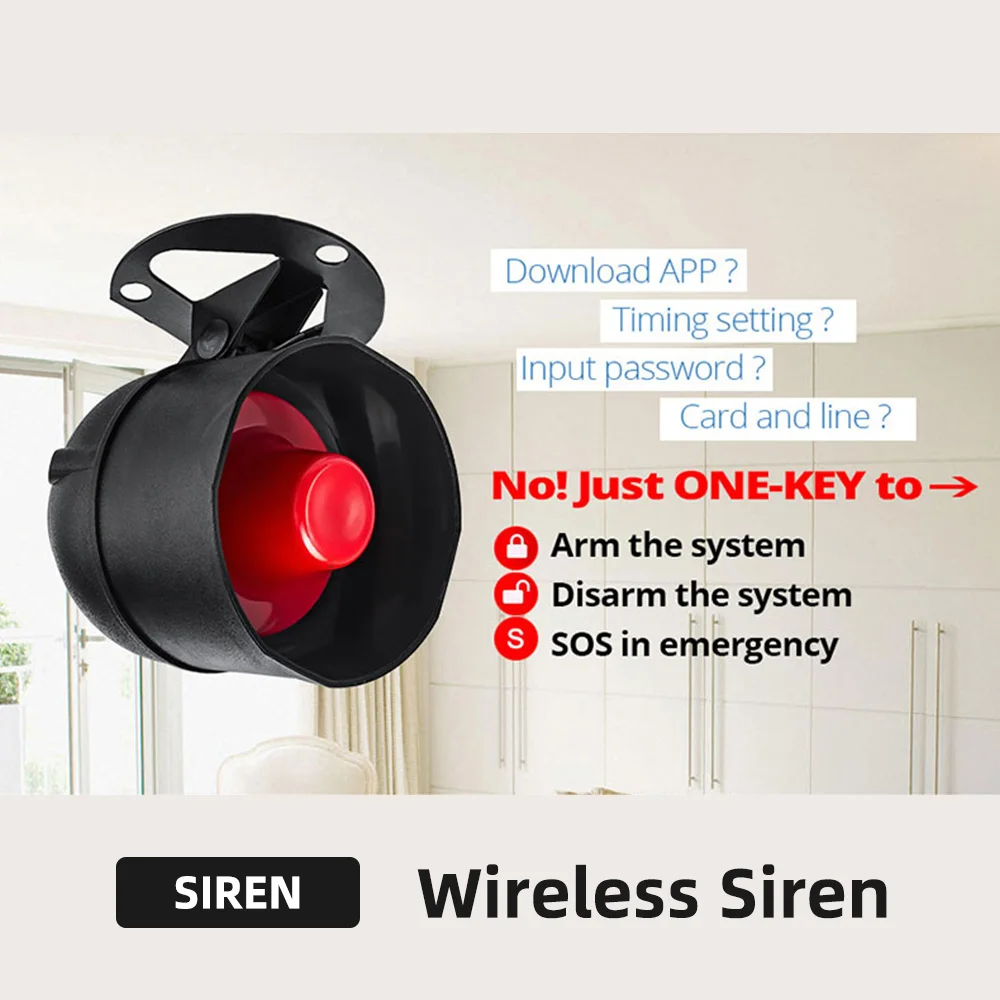 Tuya WiFi Smart Wireless Alarm System Siren Smart Home Security Protection PIR Motion Sensor Door Sensor Support Alexa Google