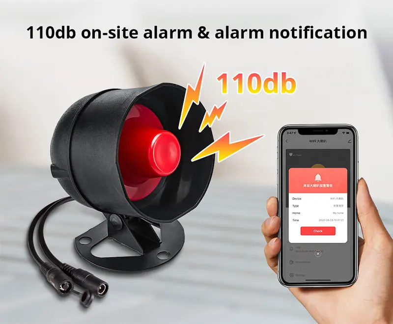 Tuya WiFi Smart Wireless Alarm System Siren Smart Home Security Protection PIR Motion Sensor Door Sensor Support Alexa Google