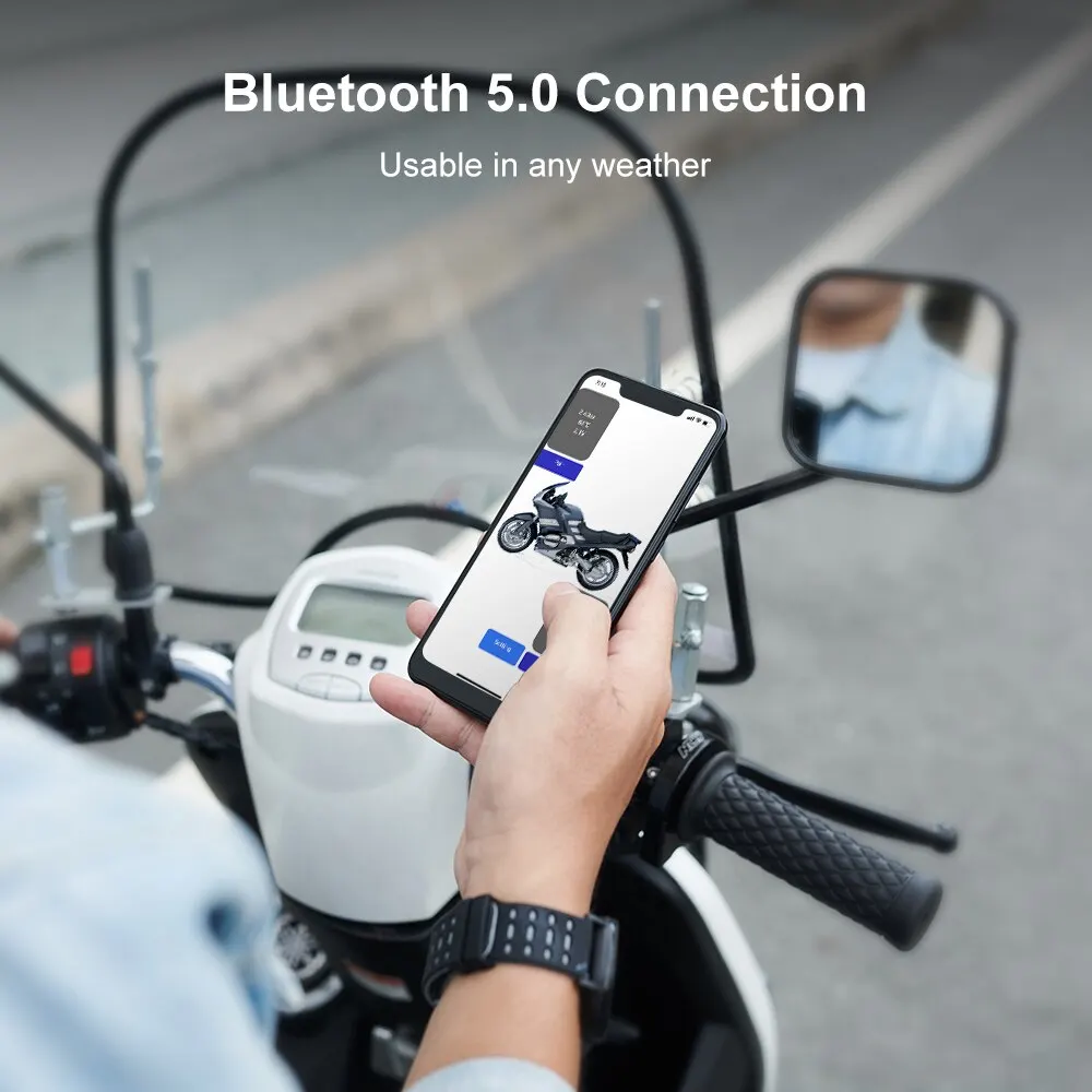 Car TPMS Tire Pressure Monitoring System Bluetooth 5.0 Mobile Phone Display Motorcycle Car Tyre Pressure Sensor for LOS Android