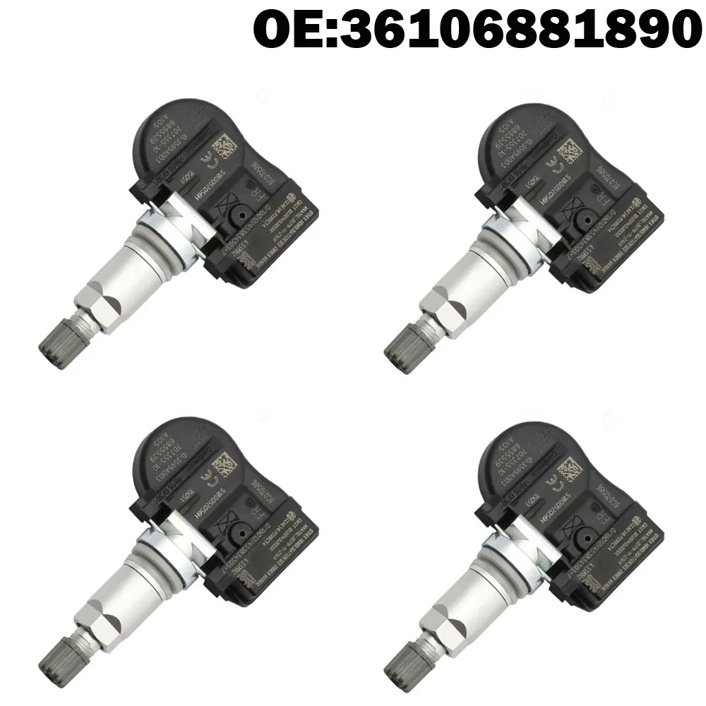 4 PCS Car TPMS Tire Pressure Monitor Sensor System 36106881890 for BMW X5 F15 F85 X2 F39 X1 F48 X6 F16 F86