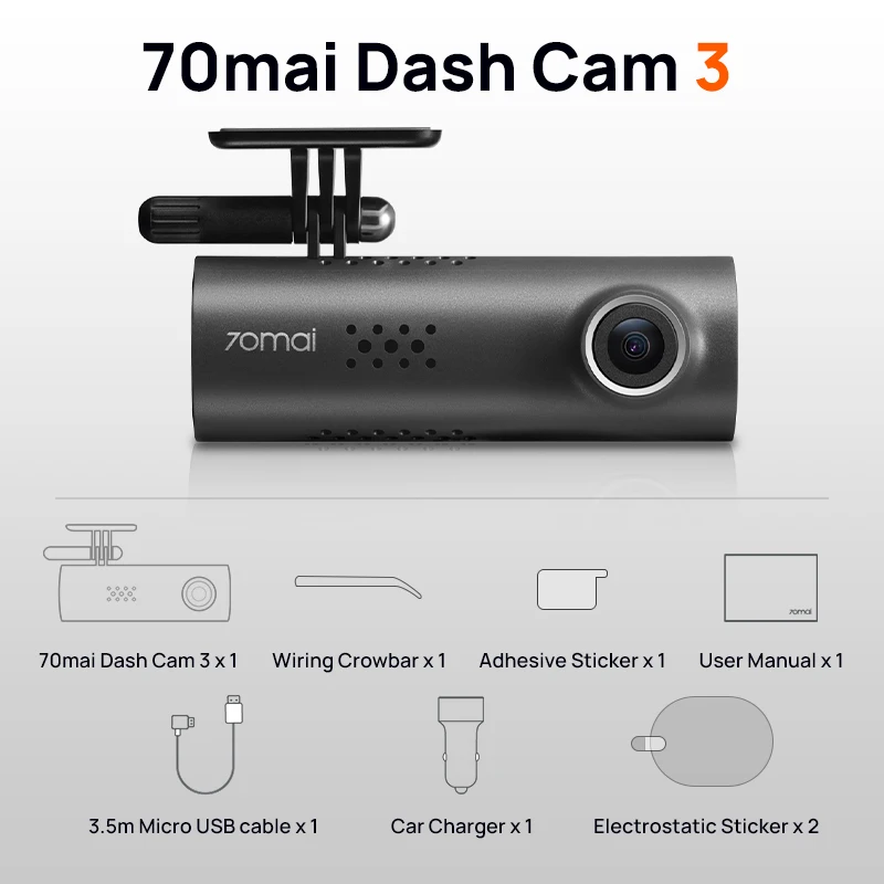 70mai Dash Cam 3