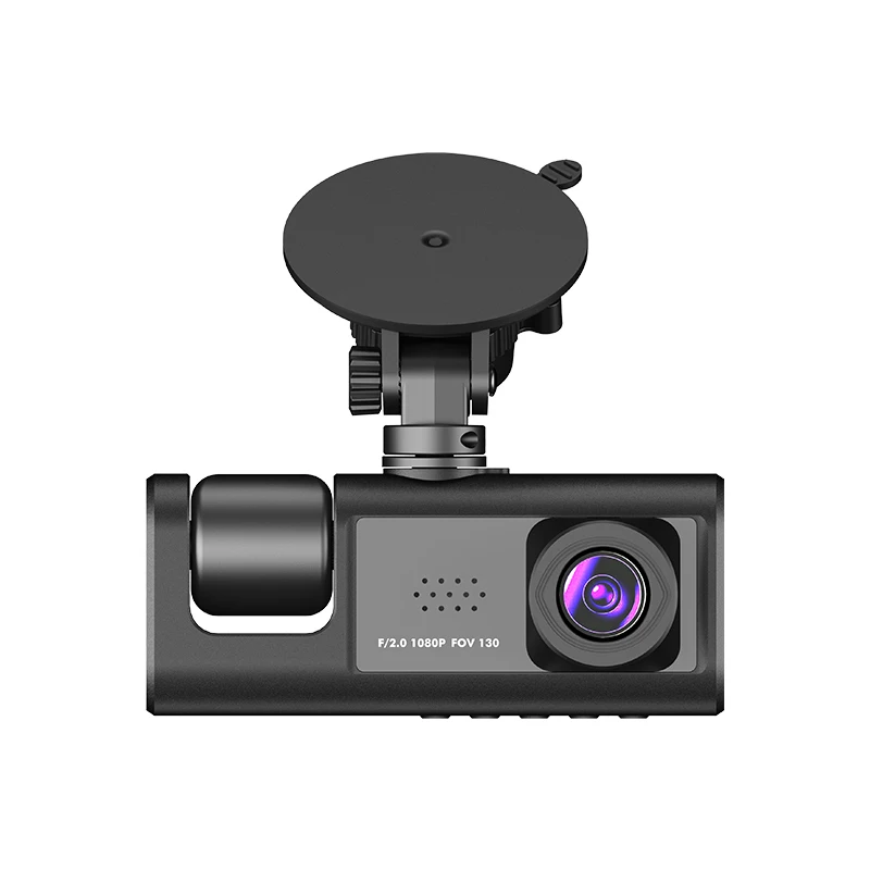 3 Channel Car DVR HD 1080P 3-Lens Inside Vehicle Dash CamThree Way Camera DVRs Recorder Video Registrator Dashcam Camcorder