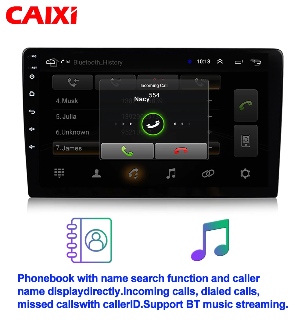 CAIXI Android 12 Stereo 2 Din Car radio Multimedia GPS Player For Toyota Volkswagen Nissan Hyundai Kia toyota LADA Ford Carplay