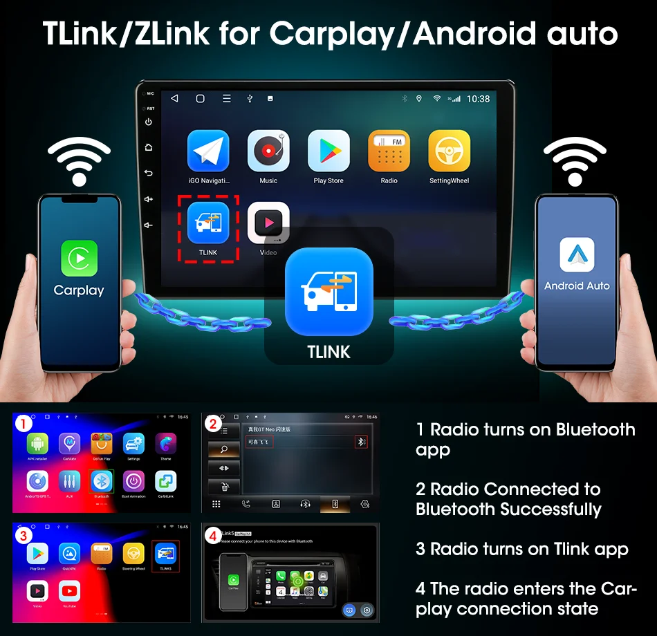 Srnubi Android 12 Carplay Car Radio for Mitsubishi Lancer 10 CY 2007 - 2017 Multimedia Video Player 2 Din GPS IPS 4G Stereo DVD