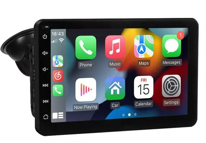 Hippcron CarPlay Android Auto Car Radio Multimedia Video Player 7inch Portable Touch Screen With AUX USB For Rear view camera