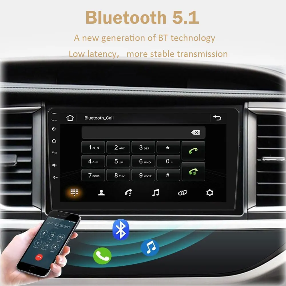 7 9 10 inch Universal Multimedia Stereo Touch screen Car Radio for NISSAN HYUNDAI VW TOYOTA Android 12 Carplay 2 din Navigation