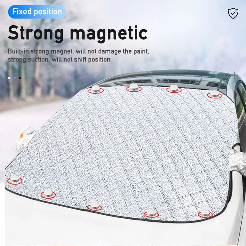 Car Snow Cover Windshield Sunshade Outdoor Waterproof Car Cover Anti Ice Frost Auto Protector Winter Automobiles Exterior Cover