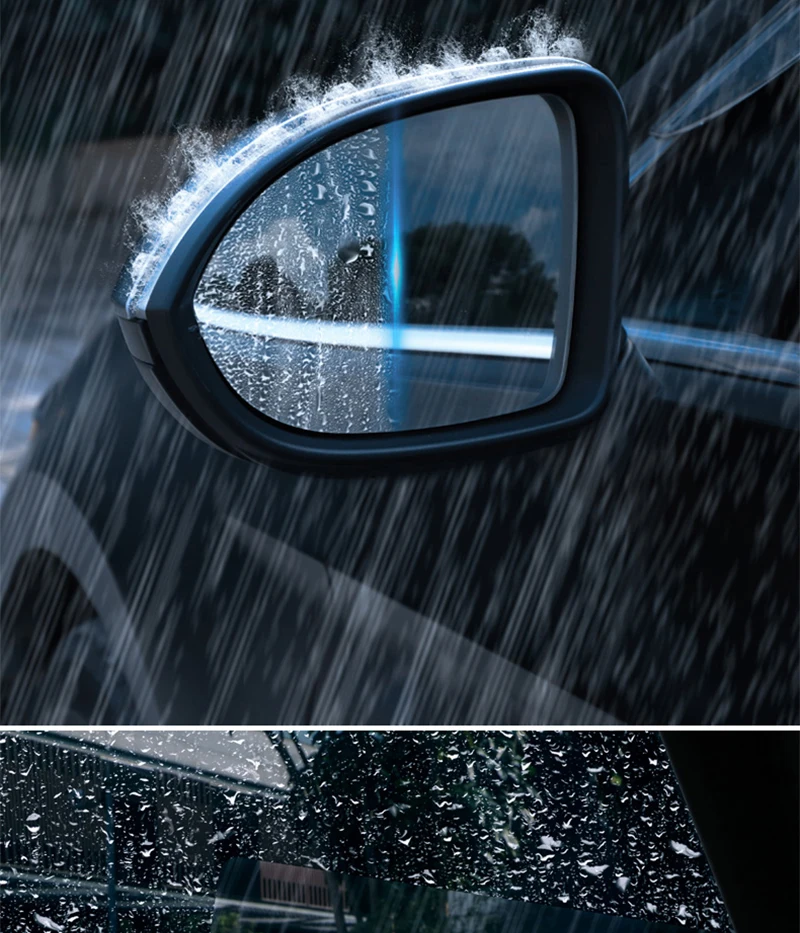 SEAMETAL Car Rainproof Film Anti Fog Car Sticker Mirror Window Clear Film Rain Proof Waterproof Film Auto Sticker Accessories