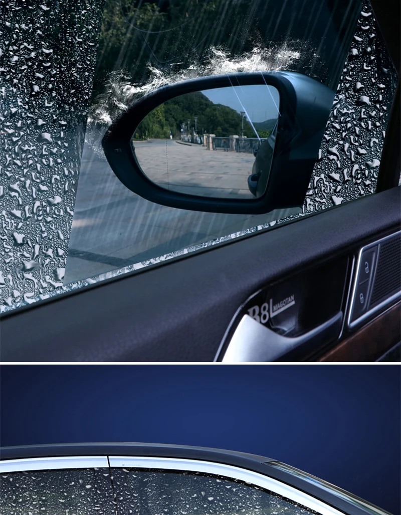 SEAMETAL Car Rainproof Film Anti Fog Car Sticker Mirror Window Clear Film Rain Proof Waterproof Film Auto Sticker Accessories