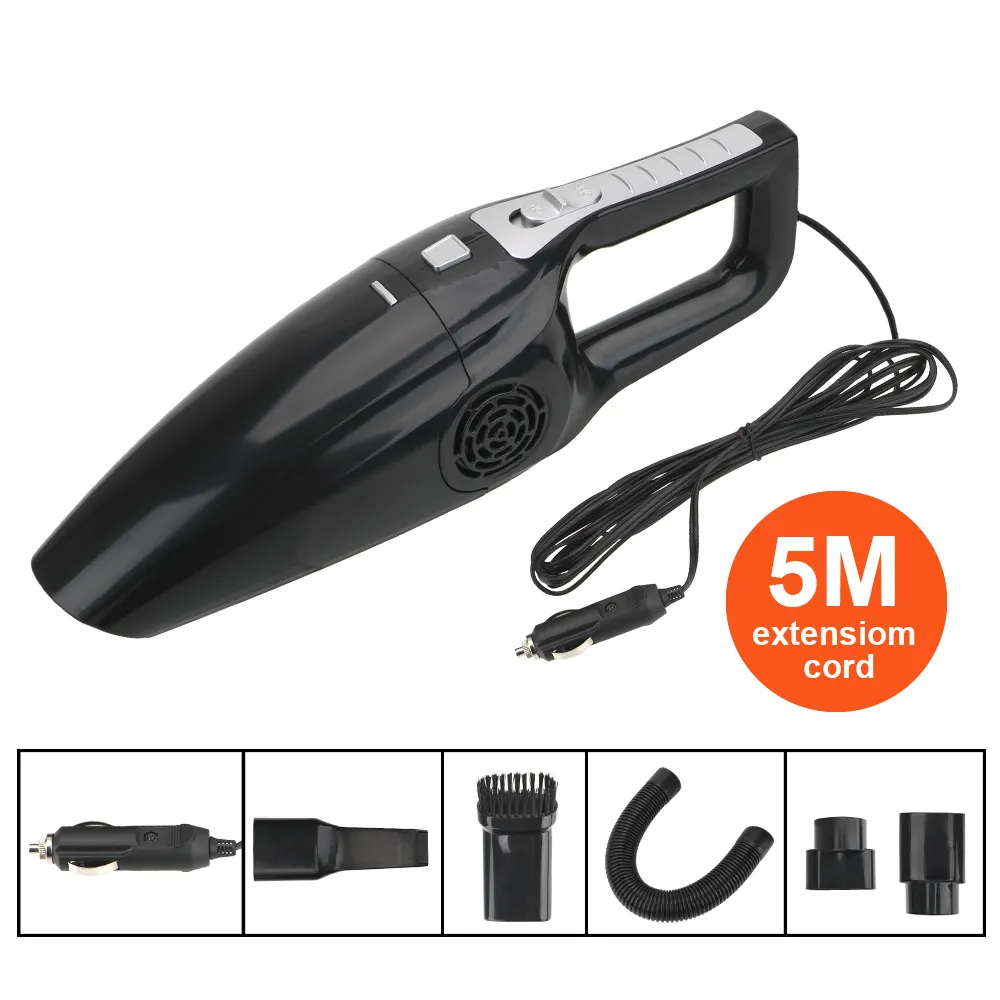 12V 120W Car Vacuum Cleaner Handheld High Suction Wet And Dry Dual Use Seat Dashboard Cleaning Automotive Accessories Interior