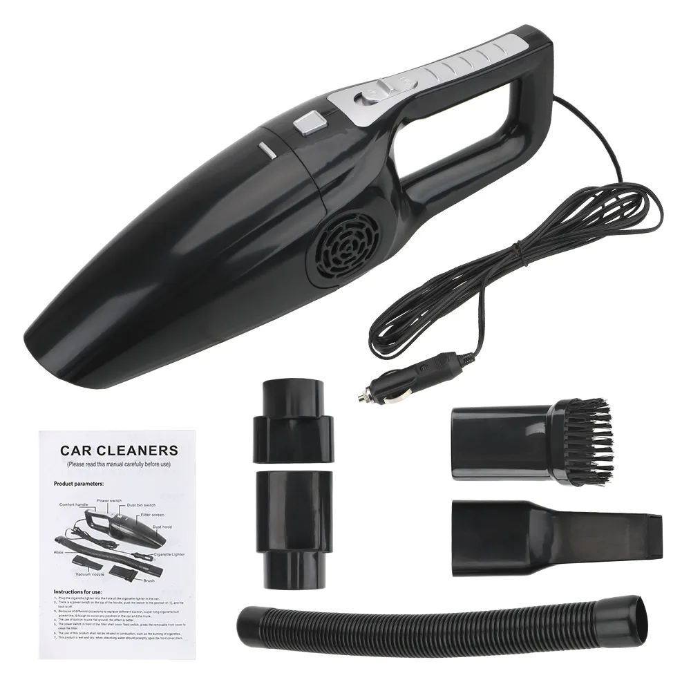 12V 120W Car Vacuum Cleaner Handheld High Suction Wet And Dry Dual Use Seat Dashboard Cleaning Automotive Accessories Interior