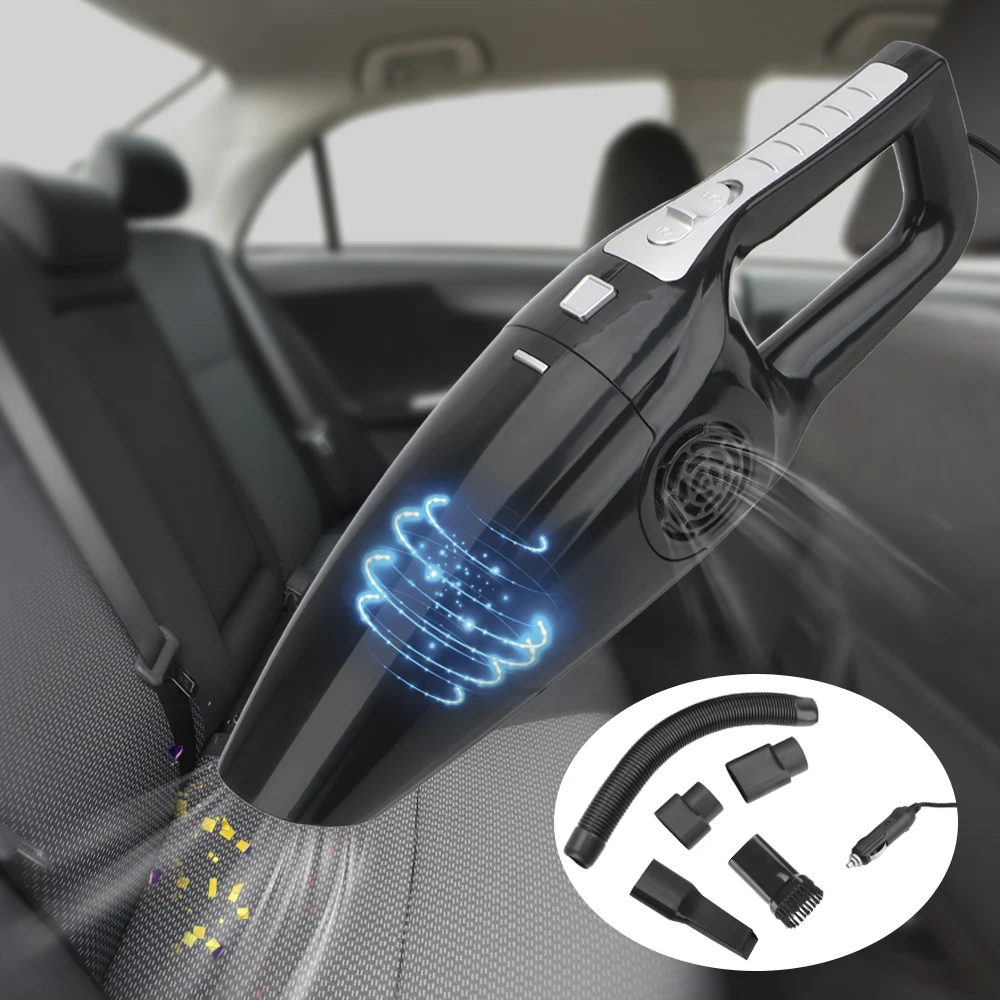 12V 120W Car Vacuum Cleaner Handheld High Suction Wet And Dry Dual Use Seat Dashboard Cleaning Automotive Accessories Interior