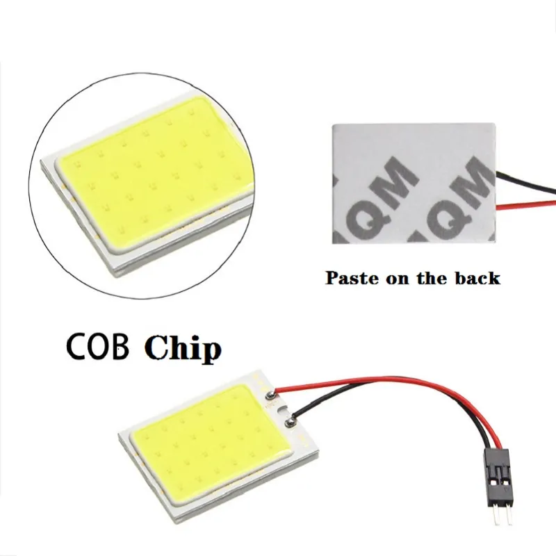 2/4/10 PCS Car Interior Accessories 18/24/48 SMD T10 4W 12V COB Car Interior Panel LED Lights Lamp Bulb Car Dome Light Car Panel