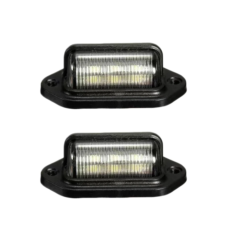 6LED Truck License Plate Light Car Truck Bus Trailer Tail Lamp Side Bulb12-24V Motorcycle Signal Light Car Accessories