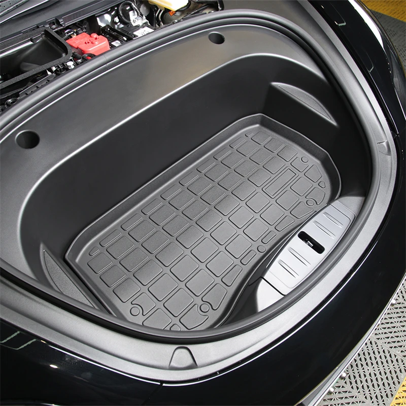 TPE Pad Front Rear Mat for Tesla Model 3 Model Y Mat Accessories Trunk Cargo Tray Floor Mat with Model3 LOGO Trunk Mats