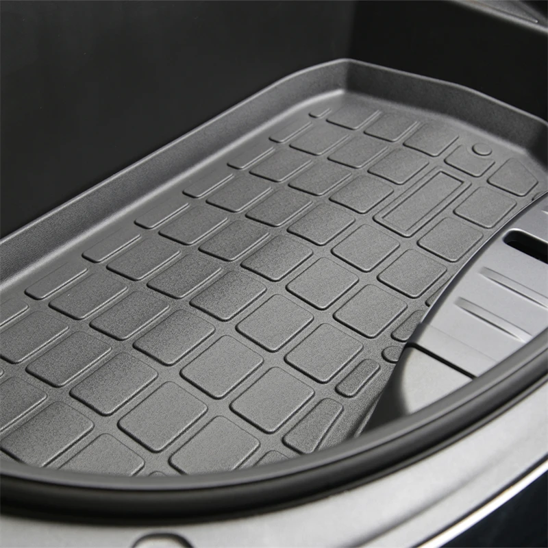 TPE Pad Front Rear Mat for Tesla Model 3 Model Y Mat Accessories Trunk Cargo Tray Floor Mat with Model3 LOGO Trunk Mats