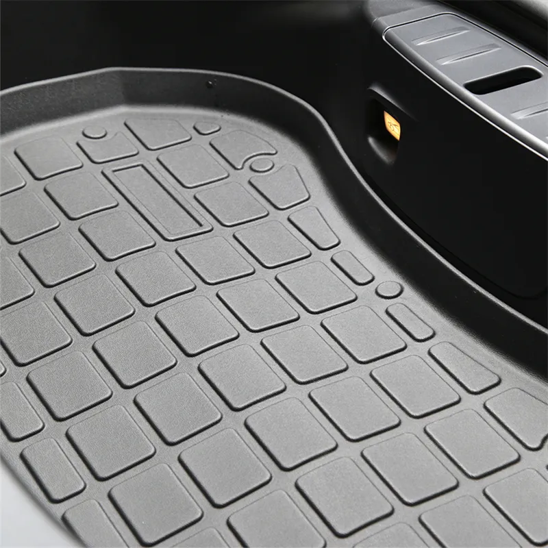 TPE Pad Front Rear Mat for Tesla Model 3 Model Y Mat Accessories Trunk Cargo Tray Floor Mat with Model3 LOGO Trunk Mats