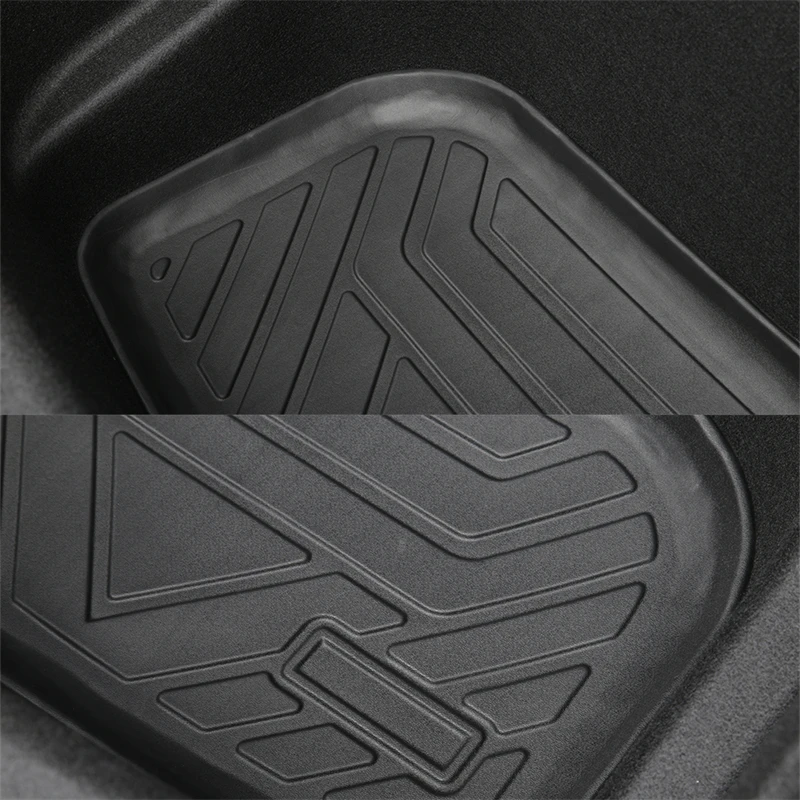 TPE Pad Front Rear Mat for Tesla Model 3 Model Y Mat Accessories Trunk Cargo Tray Floor Mat with Model3 LOGO Trunk Mats