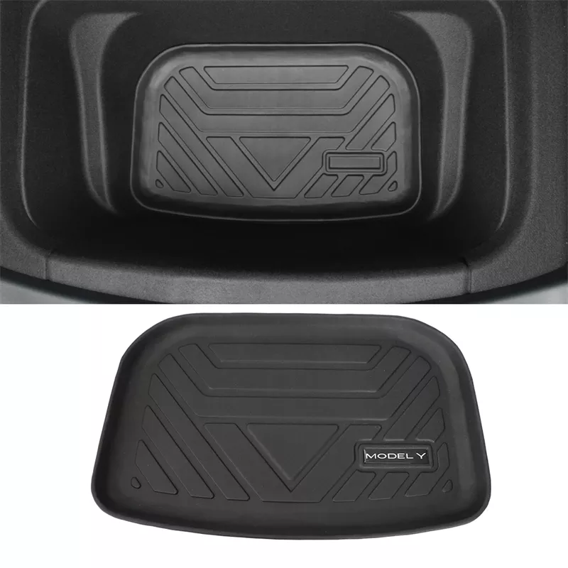 TPE Pad Front Rear Mat for Tesla Model 3 Model Y Mat Accessories Trunk Cargo Tray Floor Mat with Model3 LOGO Trunk Mats