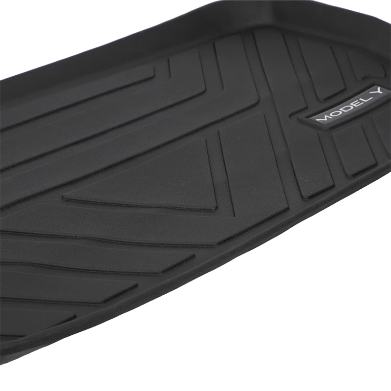 TPE Pad Front Rear Mat for Tesla Model 3 Model Y Mat Accessories Trunk Cargo Tray Floor Mat with Model3 LOGO Trunk Mats