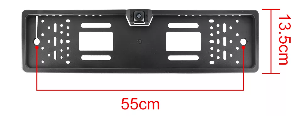 GreenYi 170 Degree 1920x1080P AHD EU European Car Rear View Number License Plate Frame Camera Fisheye Night Vision