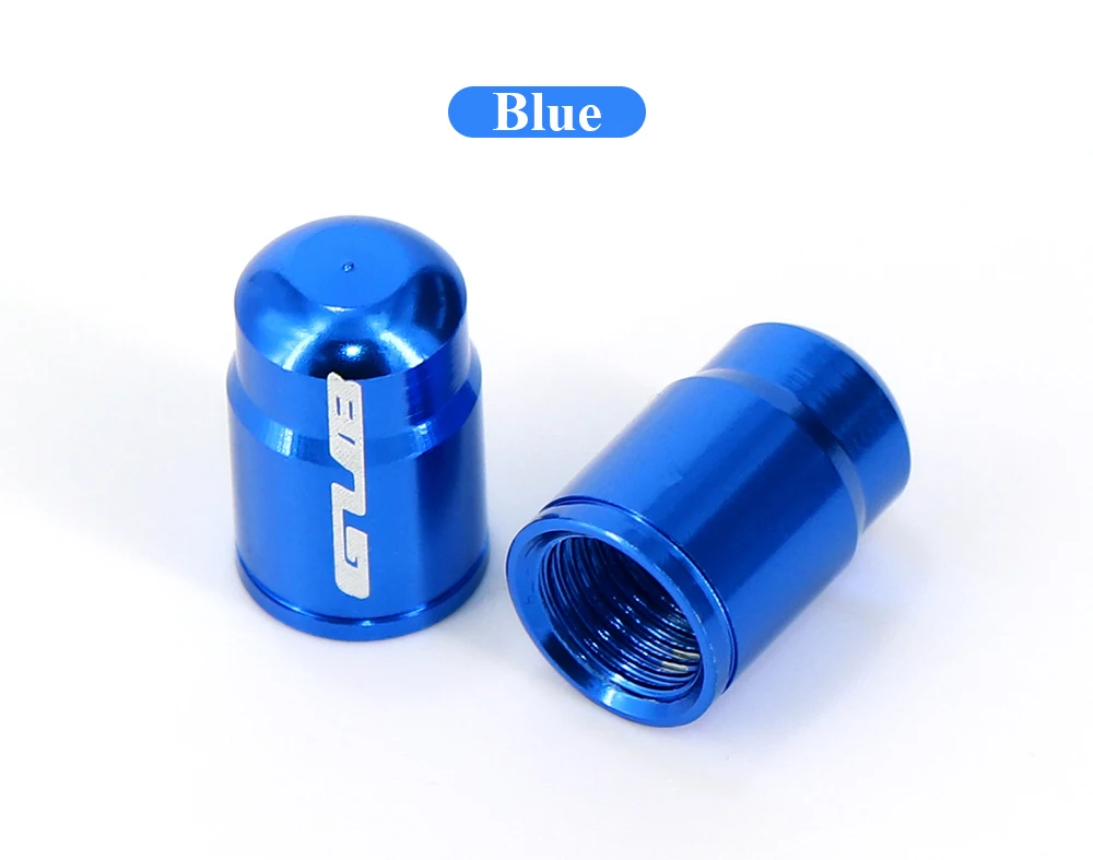 GUB 2pcs Aluminum Bicycle Wheel Valve Cover Dustproof MTB Road Bike Tire Valve Caps Presta Schrader Scooter/Moto/Car Accessories