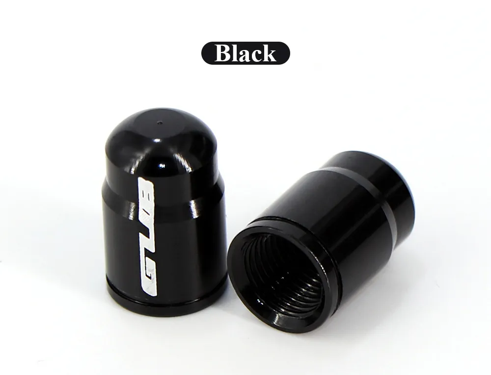 GUB 2pcs Aluminum Bicycle Wheel Valve Cover Dustproof MTB Road Bike Tire Valve Caps Presta Schrader Scooter/Moto/Car Accessories