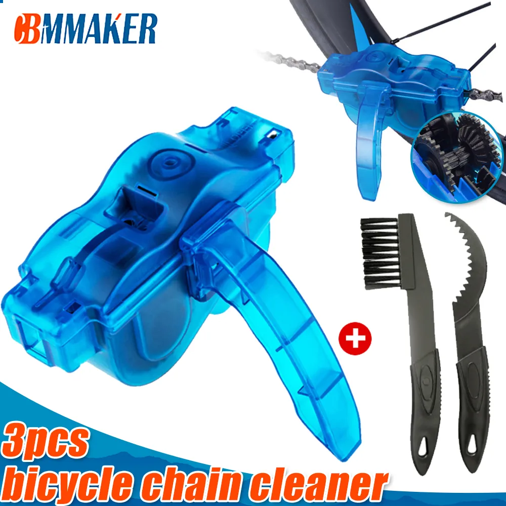 Chain Cleaner Cleaning Bicycle 3D Chain Brush Wash Tool Set MTB Bike Protection Oil Bike Chain for Mountain Bicycle Accessories