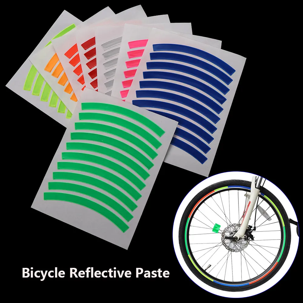 Reflective Tire Sticker Safety Sticker Color Kids Balance Bike Reflective Sticker Wheel Decal Bike Accessories