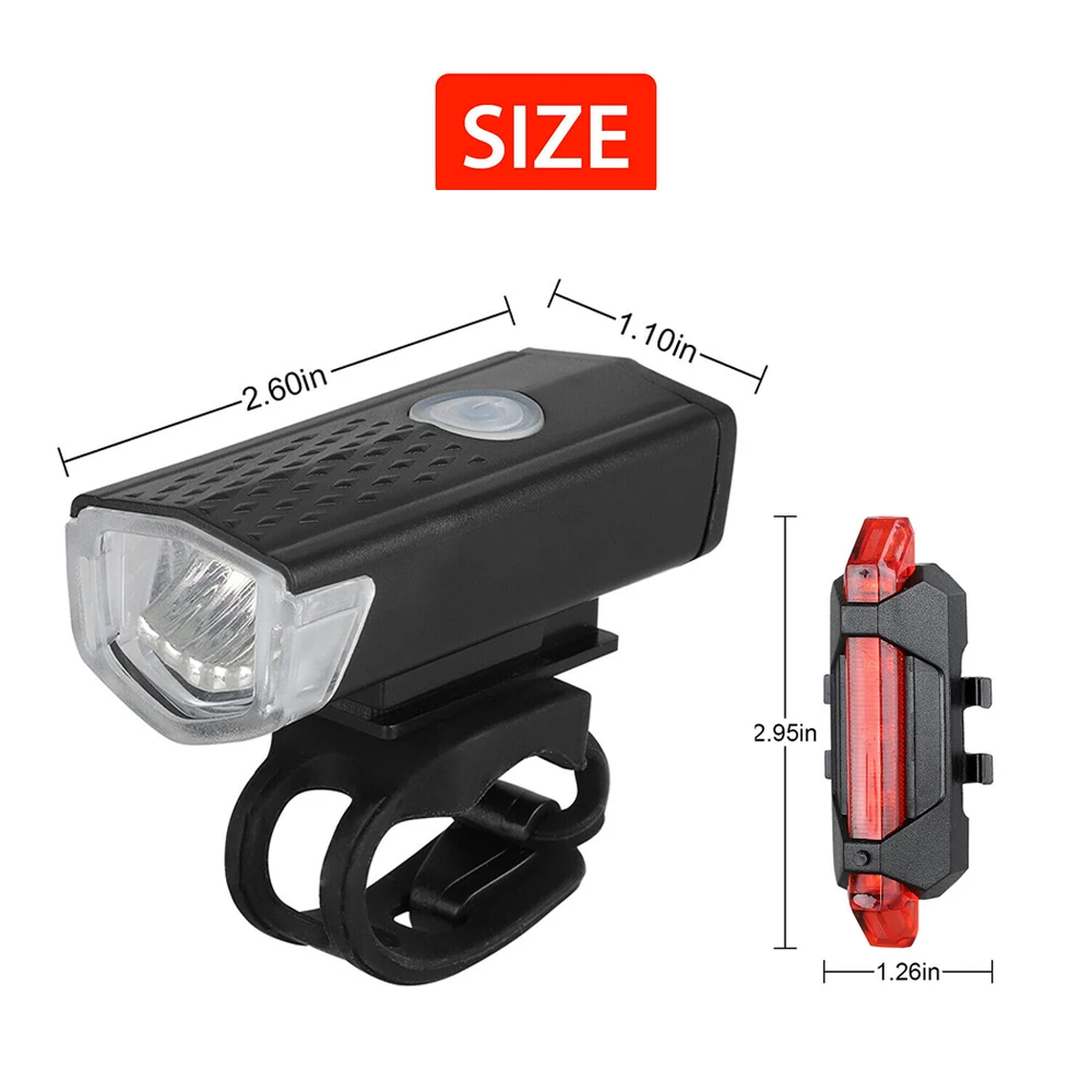 Bike Front Bicycle Lights Front Back Rear Taillight MTB Road Bike Headlight Bicycle Accessories Cycling Equipment